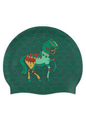 Sporti Limited Edition Dynasty Gallop Silicone Swim Cap