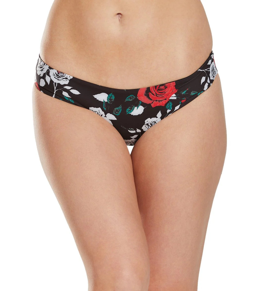 Hurley Quick Dry Rosez Reversible Cheeky Bikini Bottom