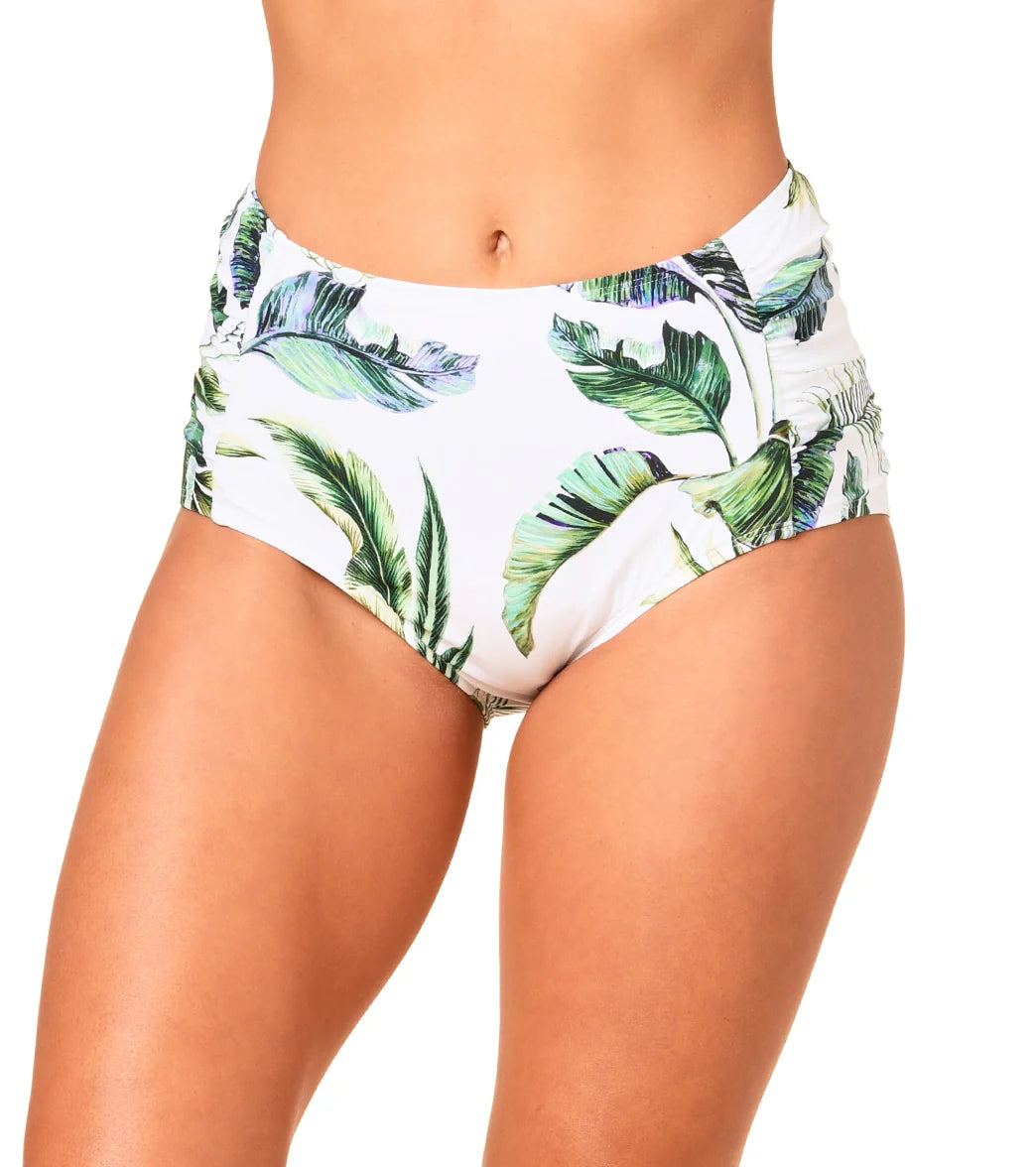Jantzen Women's The Jungle Look Side Shirred Comfort Core Bikini Bottom