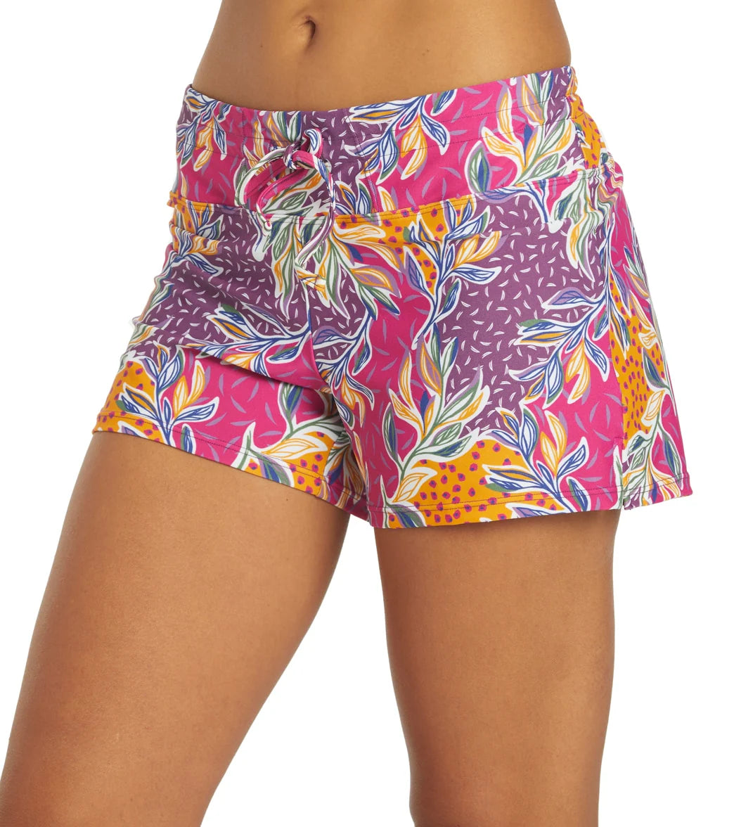 Sporti Active Floral Patchwork Swim Short Bottom