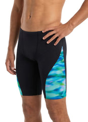 Speedo Men's Printed Splice Jammer Swimsuit