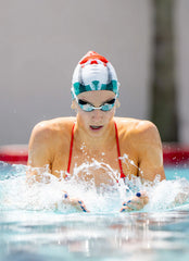 Sporti x Alex & Gretchen Walsh Retro Pop Silicone Swim Cap
