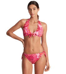 Lauren Ralph Lauren Women's Provence Paisley Tie Front Halter Bikini Top