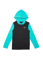 Speedo Boys' Hooded Long Sleeve Swim Shirt (Big Kid)