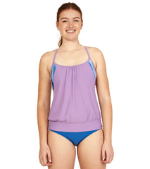 Speedo Active Women's Chlorine Resistant Blouson Tankini Top