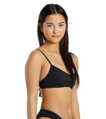 JOLYN Women's Hikari Solid Tie-Back Bikini Top