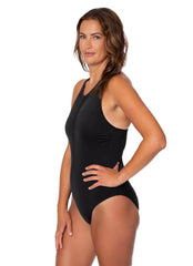 Jantzen Women's Solids Maria Sporty One Piece Swimsuit