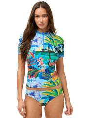 Johnny Was Women's Paradis Short Sleeve Surf Shirt