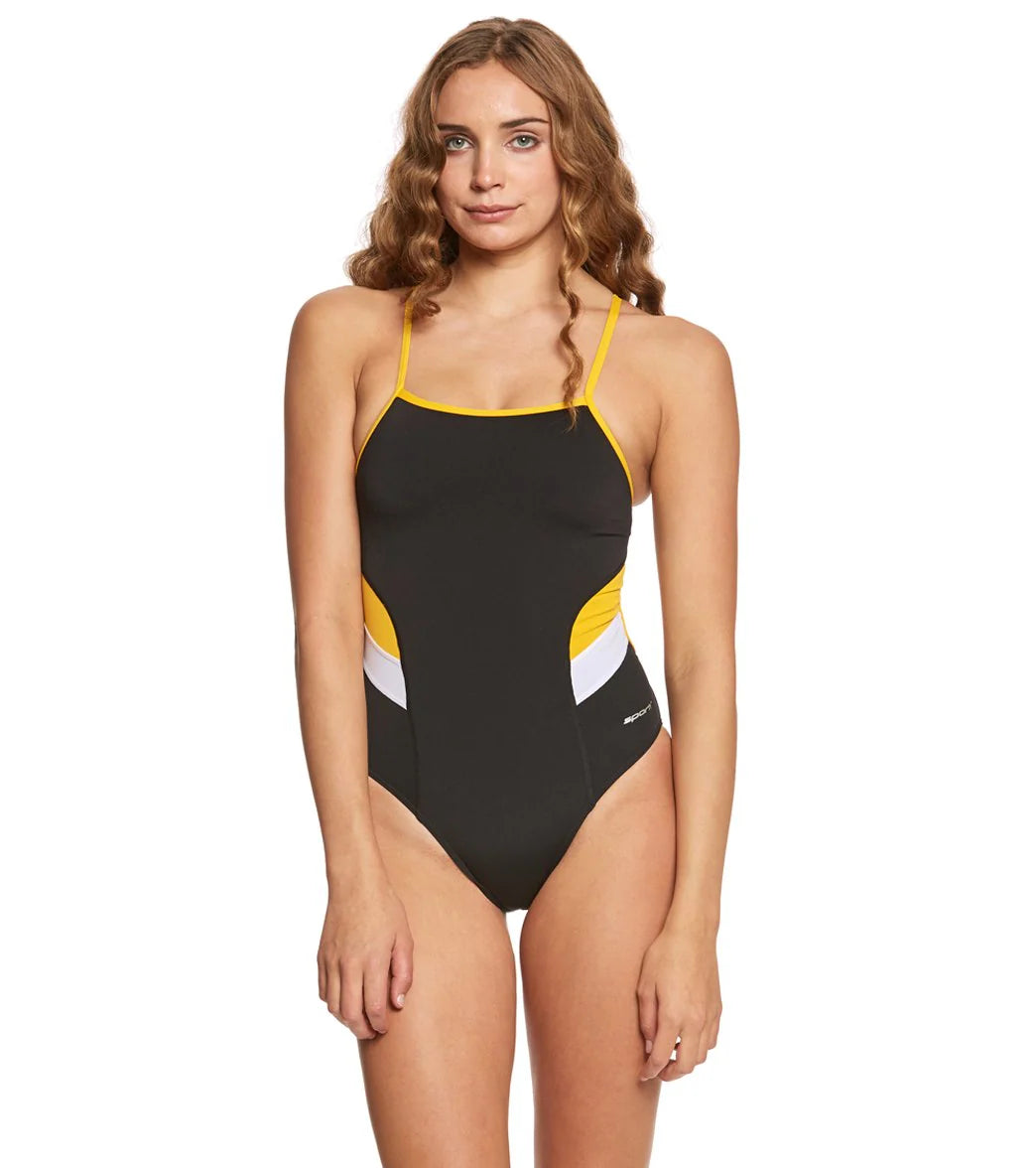 Sporti HydroLast Splice Thin Strap One Piece Swimsuit