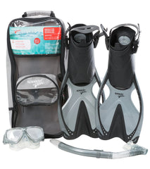 Speedo Adult Adventure Mask, Snorkel and Fin Set