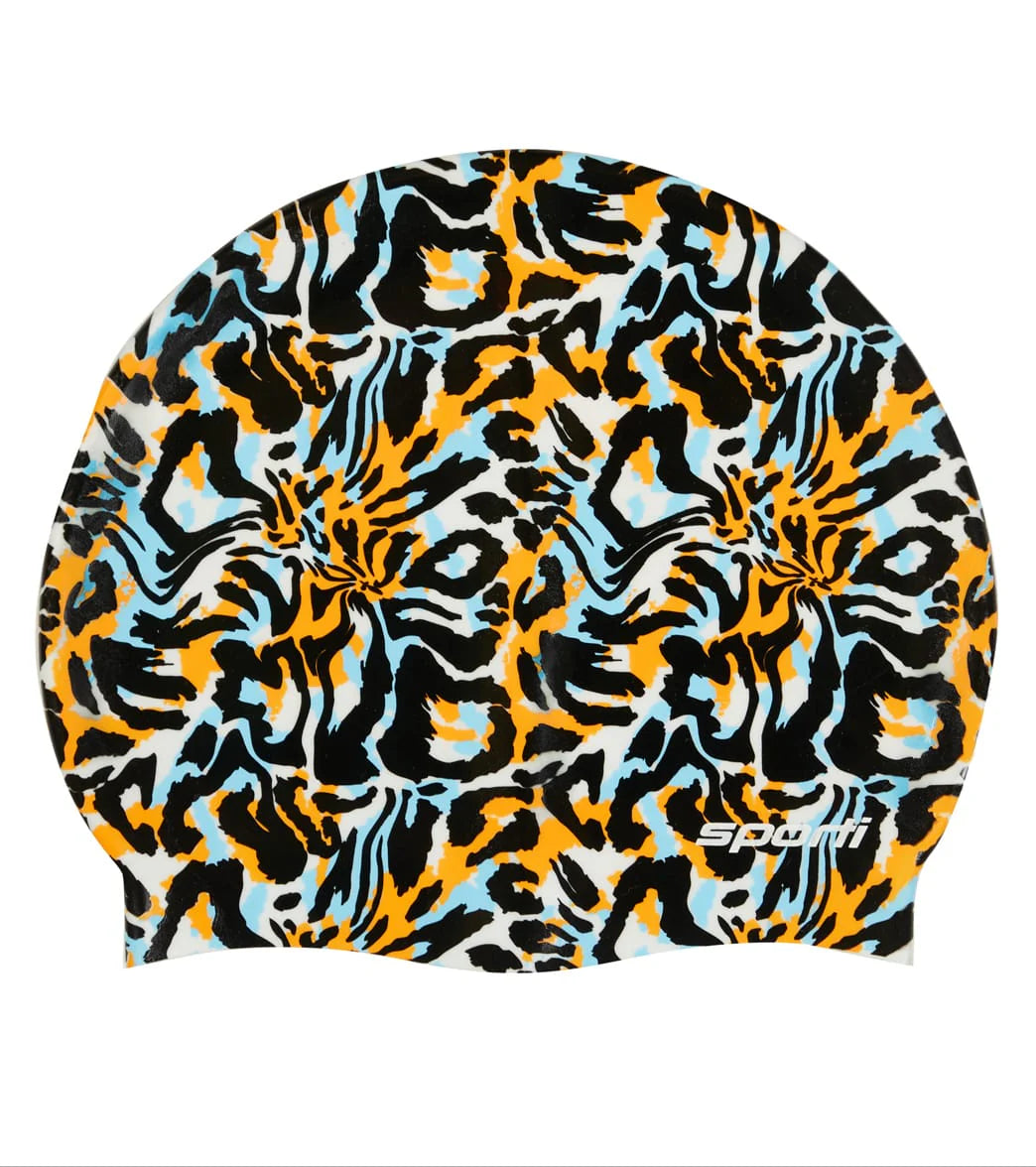 Sporti Tiger Mingle Silicone Swim Cap
