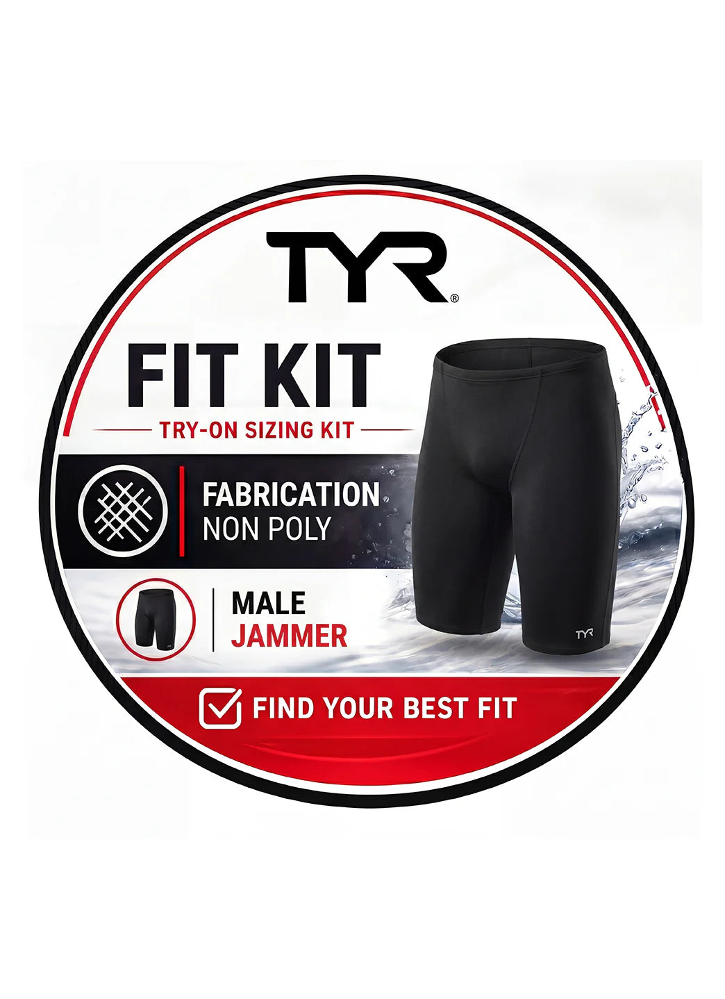 TYR Men's Non Poly Fit Kits Jammer