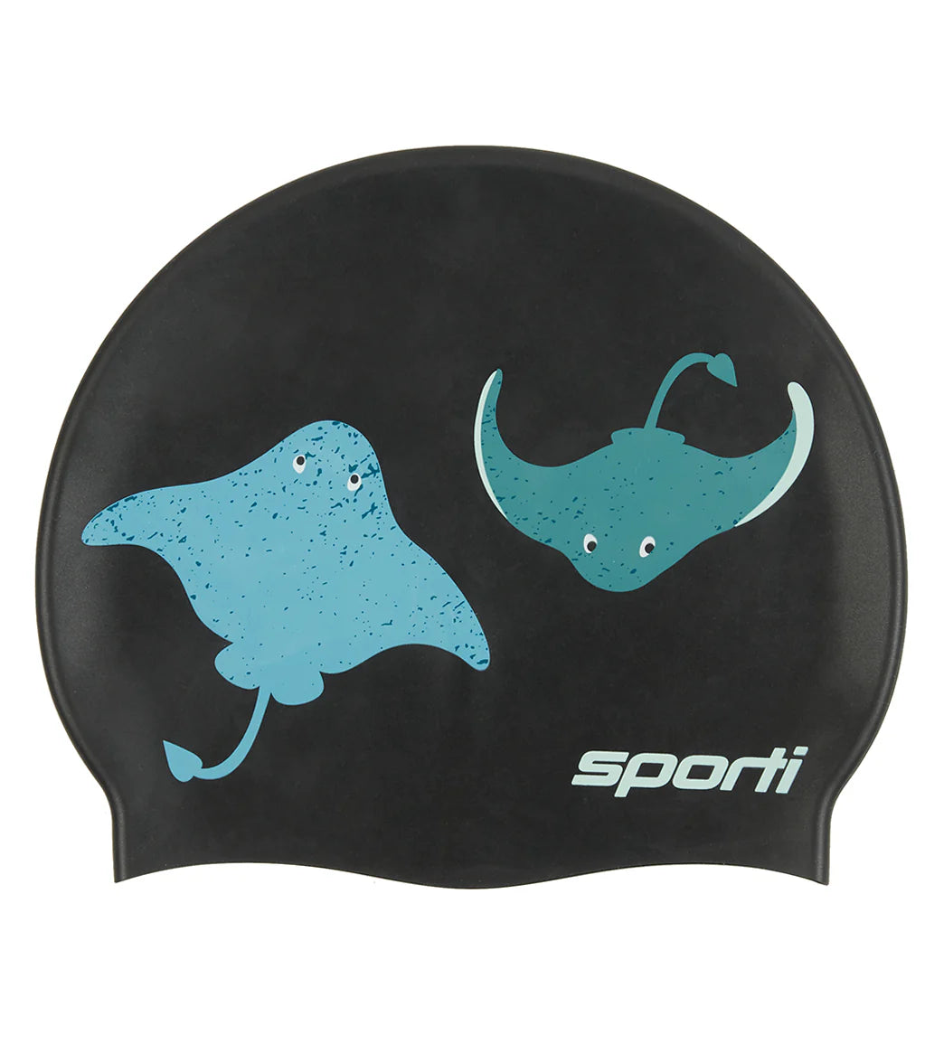 Sporti Stingray Fever Silicone Swim Cap