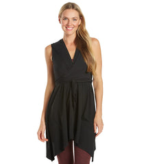 Everyday Yoga Wondrous Solid Wrap Dress