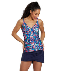 Dolfin Women's  Aquashape Solid High Waisted Wrap Swim Skirt