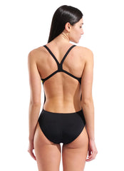 Arena Women's Grid Challenge Back One Piece Swimsuit