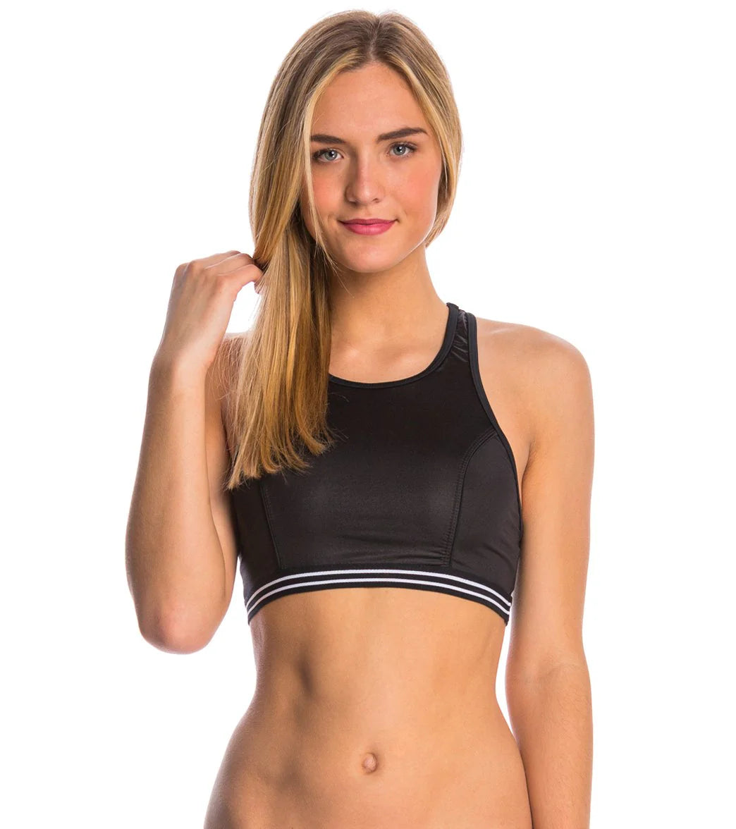 Hurley Swimwear Glisten High Neck Bikini Top