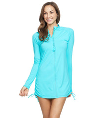 Beach House Interval Zip Rash Guard
