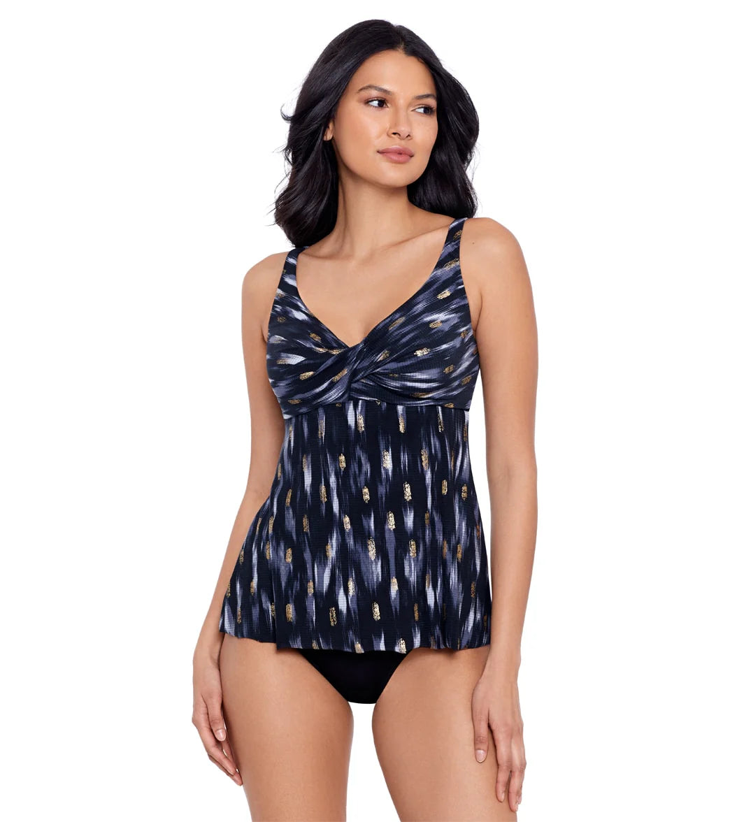 Miraclesuit Women's Bronze Reign Ayla Tankini Top Tankini Top