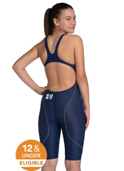 Arena Girls' Powerskin ST Next Open Back Tech Suit Swimsuit