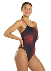 Speedo Women's Flow Strappy Crossback One Piece Swimsuit