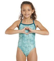 Sporti x Emma Weyant Sand Dollar Lace Thin Strap One Piece Swimsuit Youth (22-28)