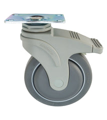 Competitor 5" Swivel Caster With Individual Brake (4 Per Reel) Sold As Each