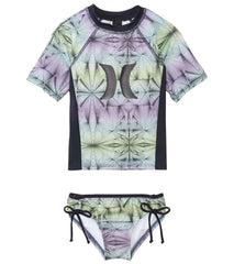 Hurley Girls' S/S Rashguard Two Piece Set (4yrs-6X)