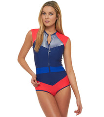 Body Glove Breathe Women's Victory Stand Up Cap Sleeve One Piece Swimsuit