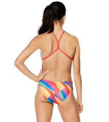 Speedo Pride Women's Printed One Back One Piece Swimsuit
