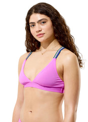 Speedo Women's Solid Comfort Strap Bikini Top