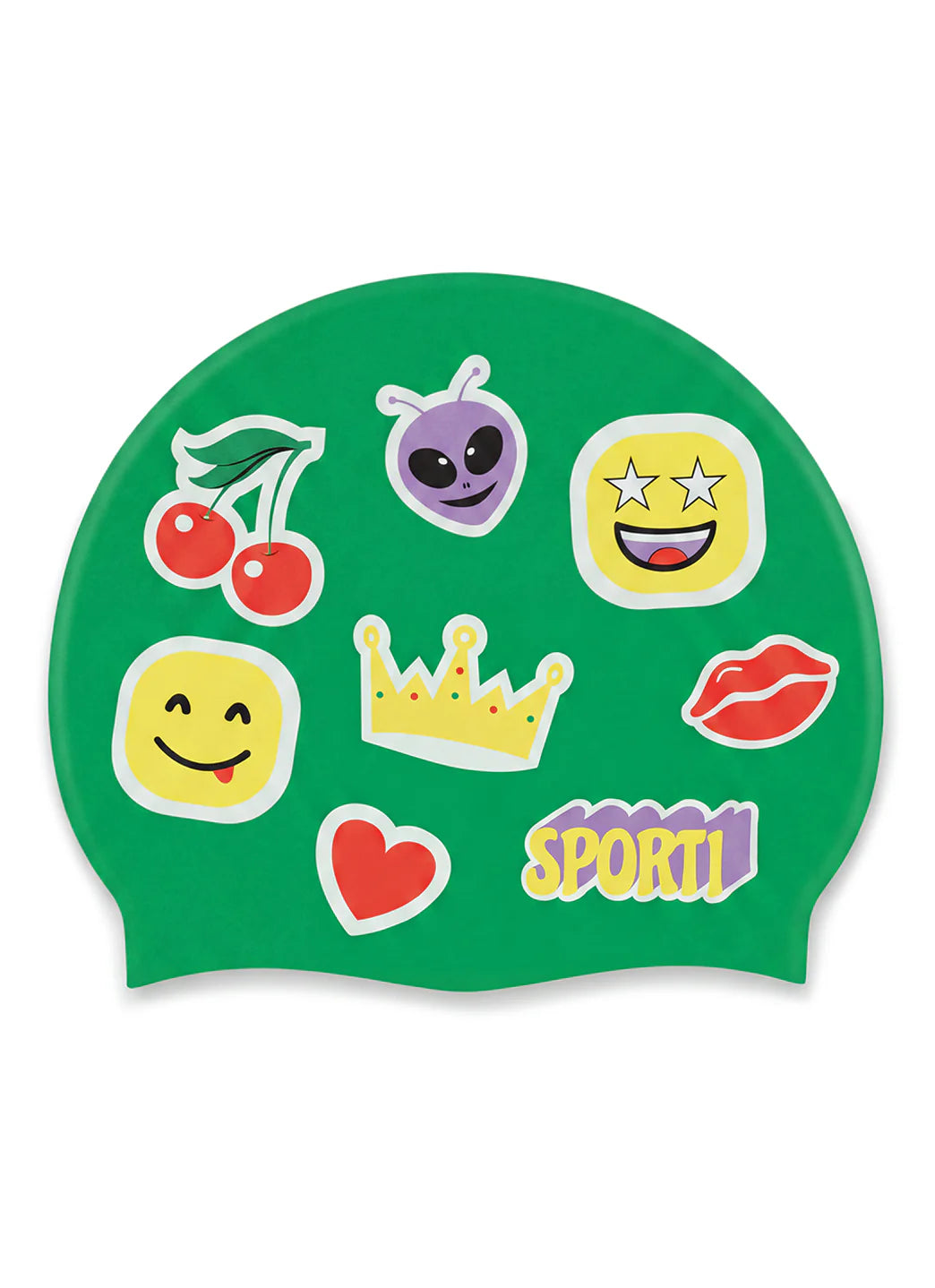 Sporti Sticker Squad Silicone Swim Cap