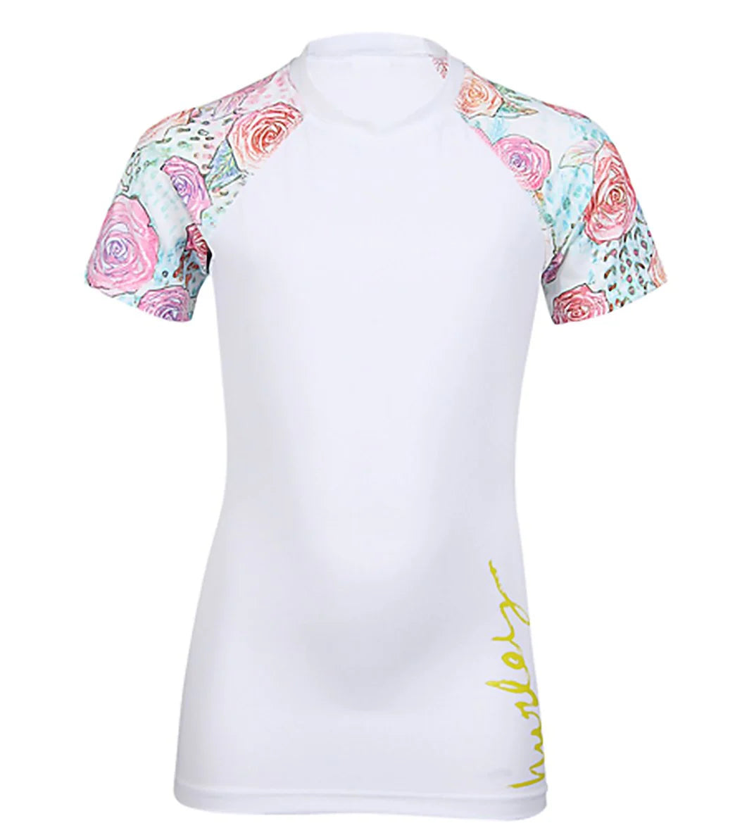 Hurley Youth Girls' Every Rose Rash Guard (7-14)