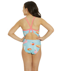 Sporti x Alex Walsh Pool Party Thin Strap One Piece Swimsuit Youth (22-28)