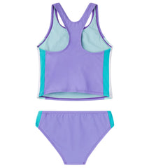 Speedo Girls' Colorblock Two Piece Tankini Set (Big Kid)