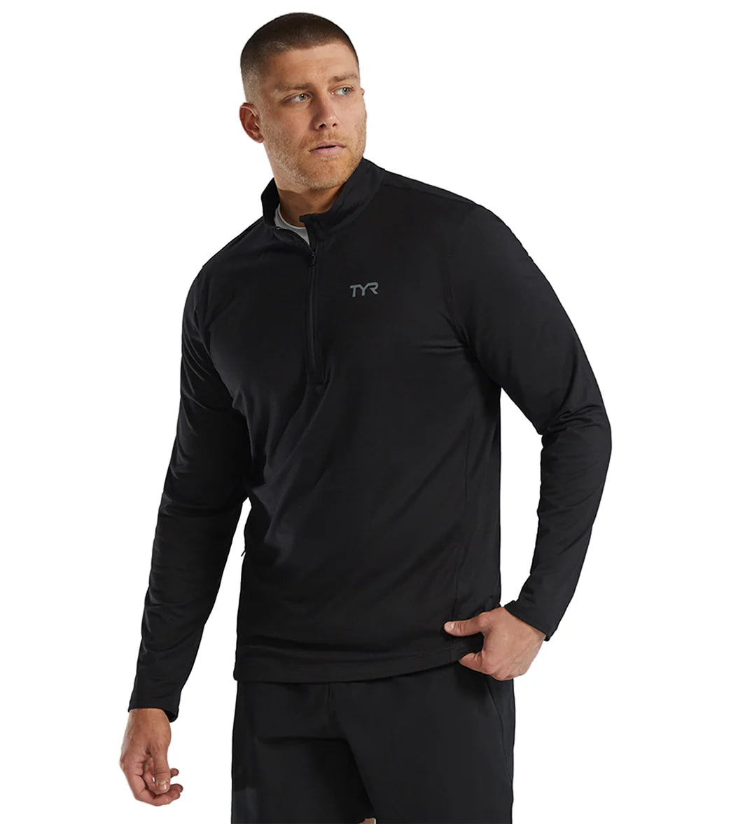 TYR Men's Long Sleeve Quarter Zip