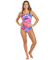 Arena Women's Light Beams Swim Pro Back One Piece Swimsuit