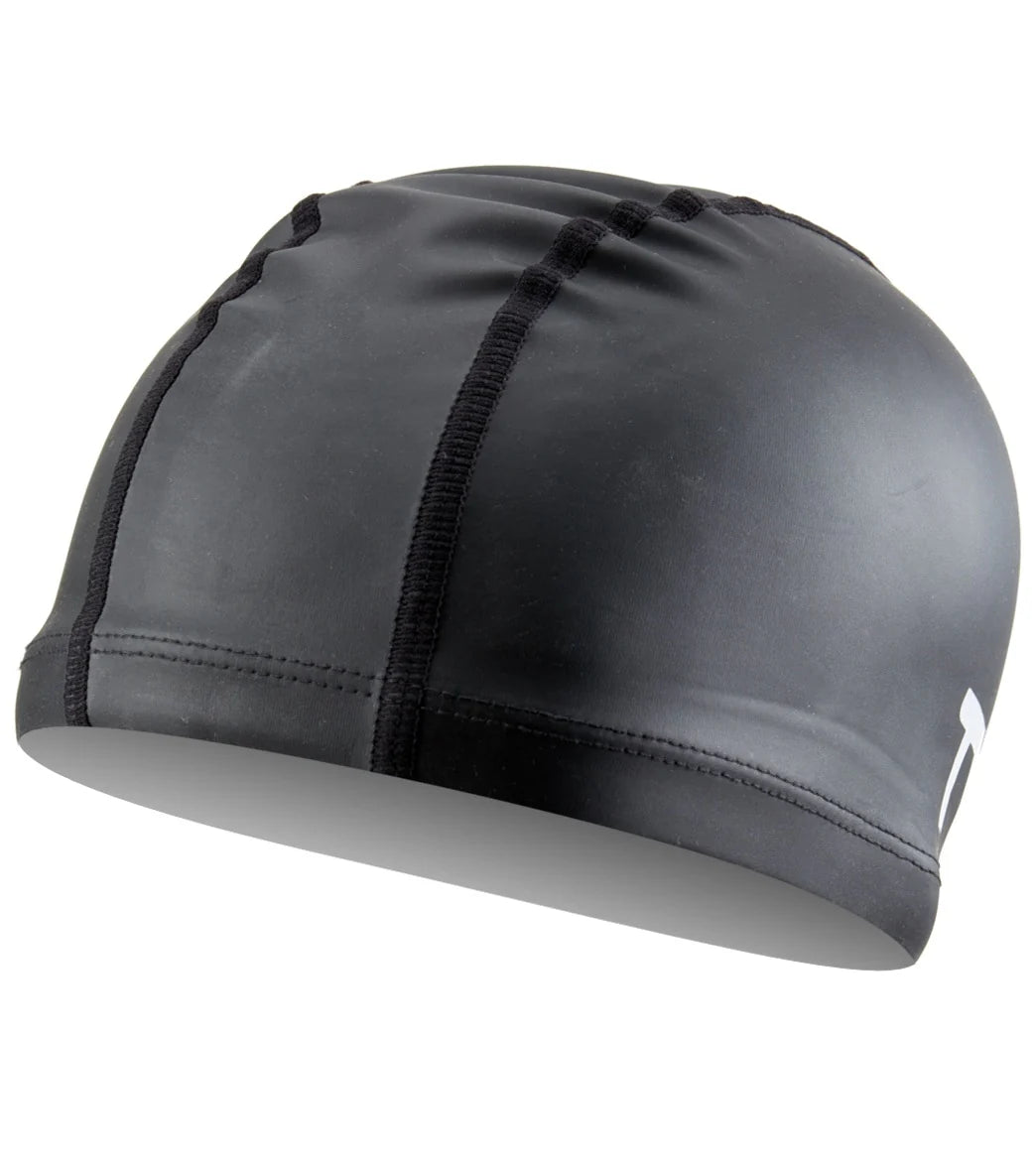TYR Long Hair Silicone Comfort Swim Cap