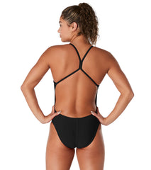 Speedo Women's Endurance+ Solid One Back One Piece Swimsuit
