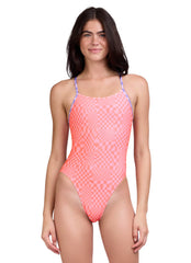 JOLYN Women's Perry Bubblepop Contrast One Piece Swimsuit