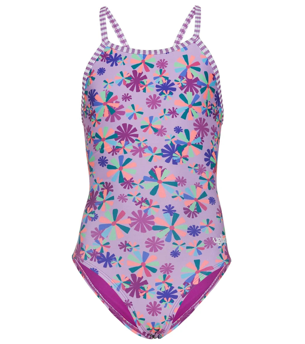 Dolfin Girls' Pinwheel One Piece Swimsuit (Big Kid)