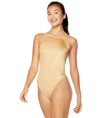 Speedo Women's Solid T-Back One Piece Swimsuit