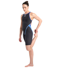 Arena Women's Powerskin Carbon Core FX SL Anthracite Limited Edition Open Back Tech Suit Swimsuit