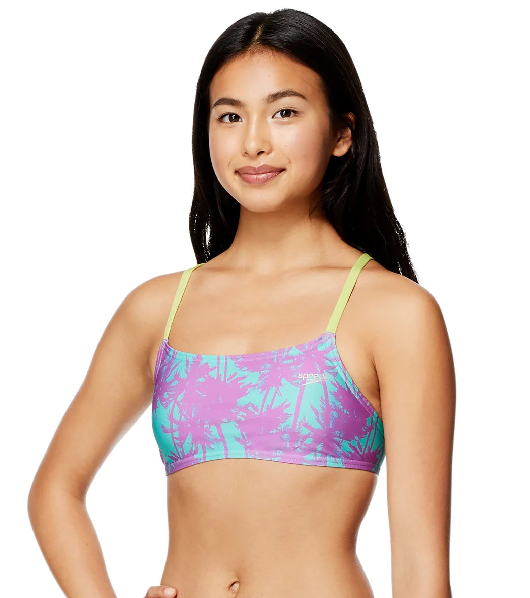 Speedo Women's Strappy Fixed Back Bikini Top