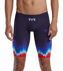 TYR Men's Venzo USA  Jammer Tech Suit Swimsuit