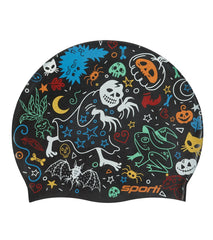 Sporti Limited Edition Halloween Party Silicone  Swim Cap