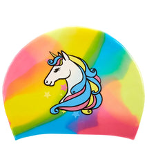 Sporti Unicorn Long Hair Silicone Swim Cap