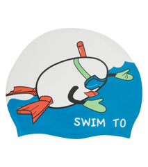 Sporti Limited Edition Eggs-Ercise Silicone Swim Cap Jr.
