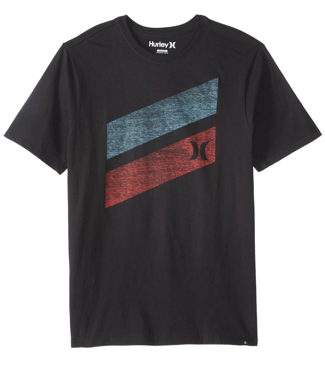 Hurley Men's Icon Slash Push Through Short Sleeve Tee