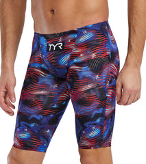 TYR Men's Avictor 2.0 USA Jammer Tech Suit Swimsuit